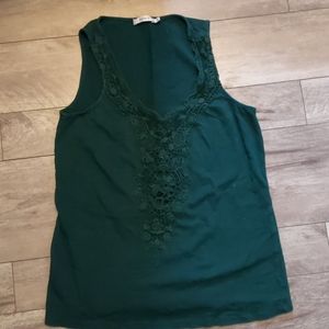 Green tank top